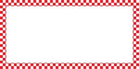 Checkers frame, border in line art style geometric seamless pattern. 