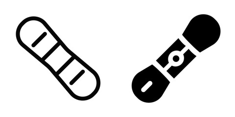 Snowboard Vector Icon Set – Winter Sports, Outdoor & Snow Gear