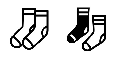 Thermal Socks Vector Icon Set – Winter, Apparel & Cold Weather Essentials © MAHMUDA 