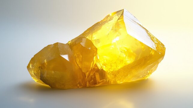 Golden sulfur crystals under sunlight - Powered by Adobe