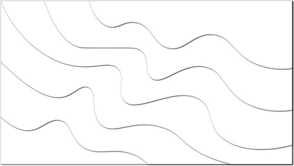 Minimalistic Abstract Outline Background with Wavy Line Patterns