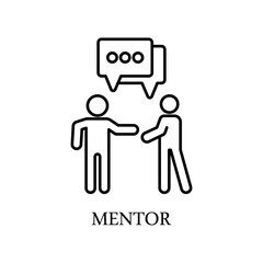Icon a mentor, isolated against a clean background.