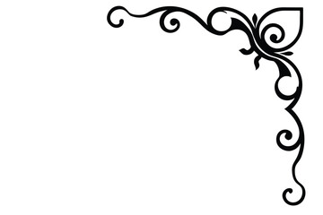 abstract floral frame