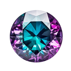 Alexandrite Gemstone PNG Cutout, Transparent Background, High-Definition