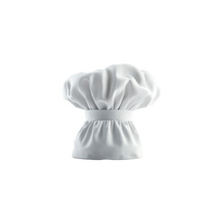 White chef hat features a classic pleated design, ideal for professional kitchens and culinary events. Perfect accessory for chefs and cooks
