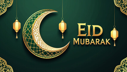 Eid mubarak greeting card