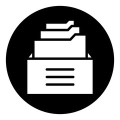 Archive Black Circle Icon