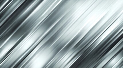 Fototapeta premium Bright silver dynamic abstract vector background with diagonal lines