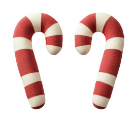 Obraz premium Candy cane decoration design for winter holiday celebrations and seasonal festivities in a cozy setting, cut out