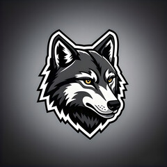 Fototapeta premium wolf head vector logo