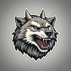 wolf head vector logo