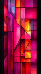 Colorful glass window, abstract design