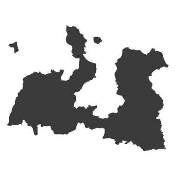 Map of Serang Regency, Banten