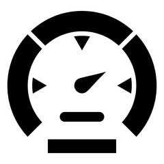 Performance Indicator Glyph Icon in Performance Strength and Management Vector Design