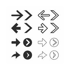 arrow icons set