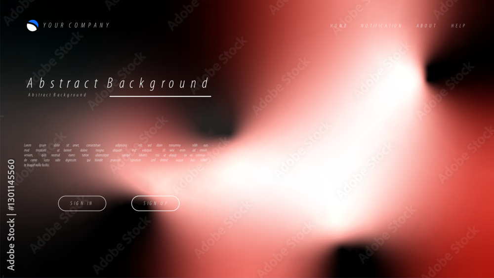 Wall mural mesh gradient abstract background for your landing page design. minimal background for website desig