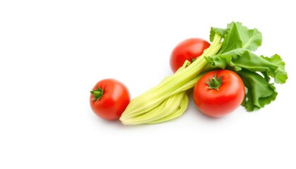 A vibrant, fresh, whole vegetable isolated on a pure white background, image, vegan