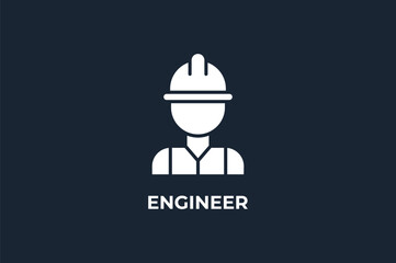 Engineer Vector, Icon Or Logo Sign Isolated Symbol Illustration