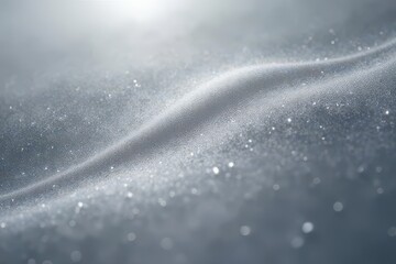 Sleek Ripple of Radiant Dust: Pulsing Over a Polished Gray Surface