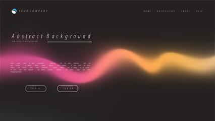 Obraz premium Mesh gradient abstract background for your landing page design. Minimal background for website designs