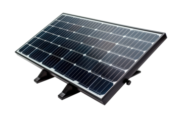 foldable solar panel design on transparent background