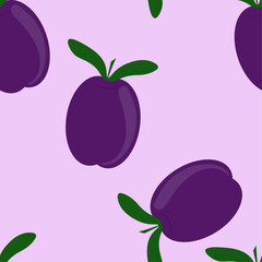 ripe juicy summer plum