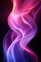 Obraz premium Abstract colorful light swirls on dark background for artistic design and decor