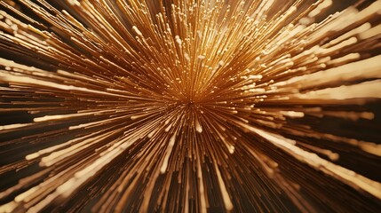 Obraz premium Close up shot of uncooked spaghetti strands artfully arranged in a radial pattern captured with contemporary cinematic lighting to create a minimalist abstract and visually striking composition