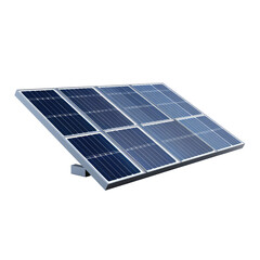solar panels on white background