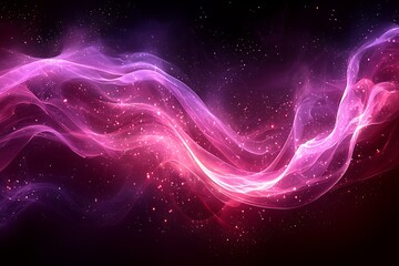 Fototapeta premium Purple Flow Abstract on Dark