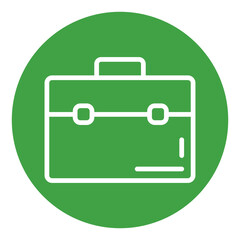 Briefcase Circle Icon