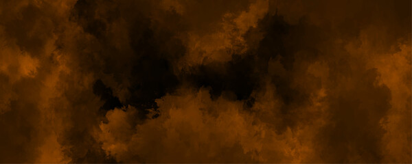 Abstract empty dark stage cloudy strokes of brushes, brown old vintage paper texture with cloudy stains. powder explosion isolated on black background. Wall Texture Background. shiny vintage grunge. 