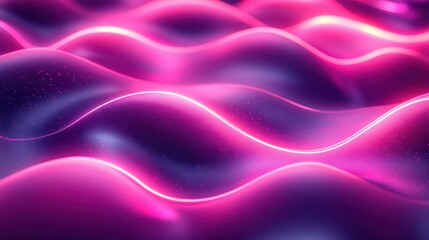 Obraz premium Abstract Neon Pink Waves Background