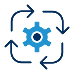 Process Blue Color Icon