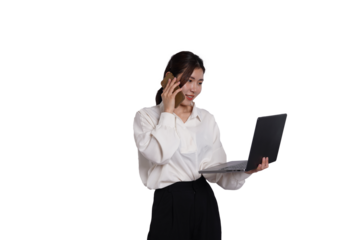 Portrait of a beautiful Asian businesswoman posing