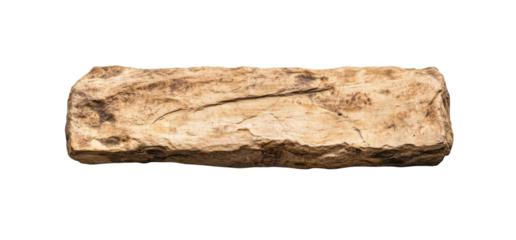 An ancient Roman rectangular stone slab, white background