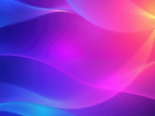 Abstract neon gradient background with soft light waves. Vibrant digital art. 