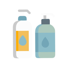 Hydrating skincare bottles with water drop labels