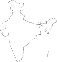 Easy to use an Indian map 