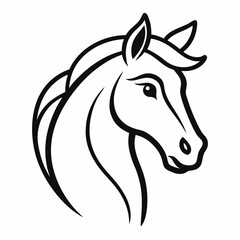 horse head vector