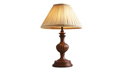 Elegant in-house lamp asset on white background furniture item in contemporary environment soft lighting viewpoint