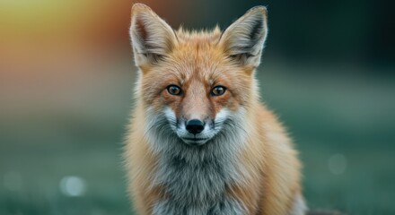 Curious Red Fox Posing for Camera