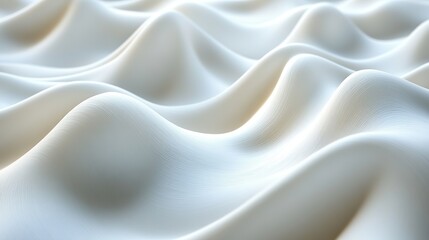 Obraz premium A white, low contrast abstract background features elegant waves and a textured surface, creating a light and elegant backdrop.