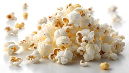 Scattered Popcorn Kernels Buttery, Fluffy Movie Theater Snack V2