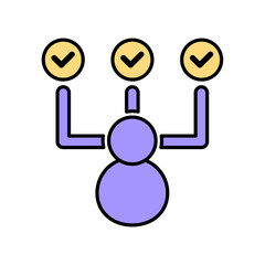 Icon a aptitude, isolated against a clean background.