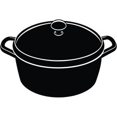 Realistic Dutch Oven Pot Vector Illustration | Adobe Stock Ready