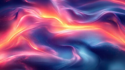 Obraz premium Abstract blue, pink, and green psychedelic background with a digital distorted motion glitch effect.