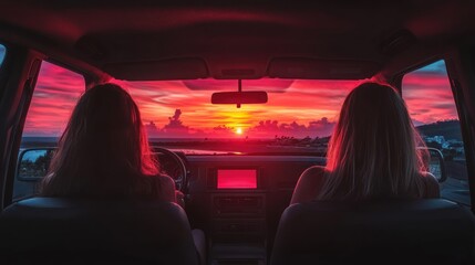Fototapeta premium Contemplating Industrial Skyline at Night.jpg, Woman Contemplating DNA in a Wintery Forest Scene.jpg, Woman Contemplating Cityscape at Sunset.jpg, Winter sunset city street seen through eyeglasses.jpg