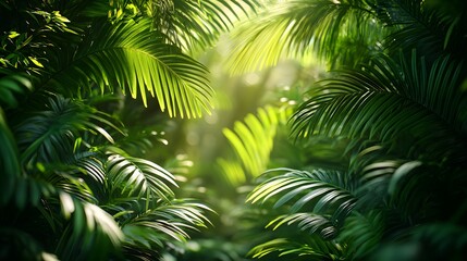 A Tranquil Tropical Escape Surrounded by Lush Greenery and Vibrant Palms