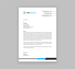Corporate and Business Letterhead Template. Stationery, Letterhead, Letter head, Vector illustration